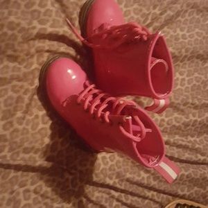 Hot Pink Infant Boots